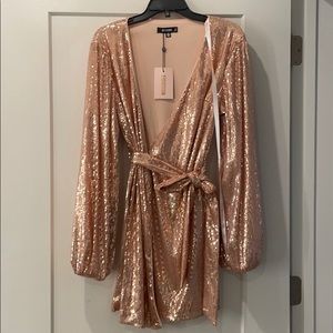 Rose Gold Sequins Dress